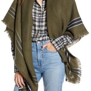 NWT Something Navy Arielle Charnas Blanket Scarf